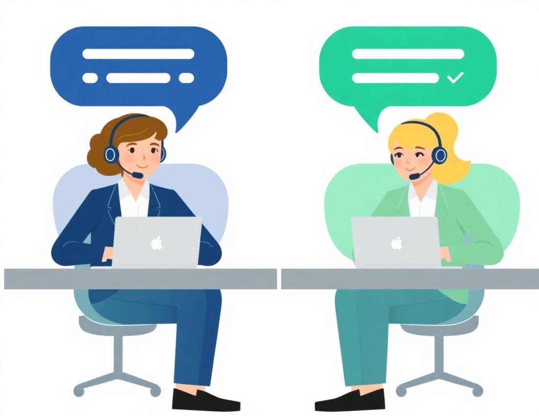 Billing specialists with headsets supporting a practice